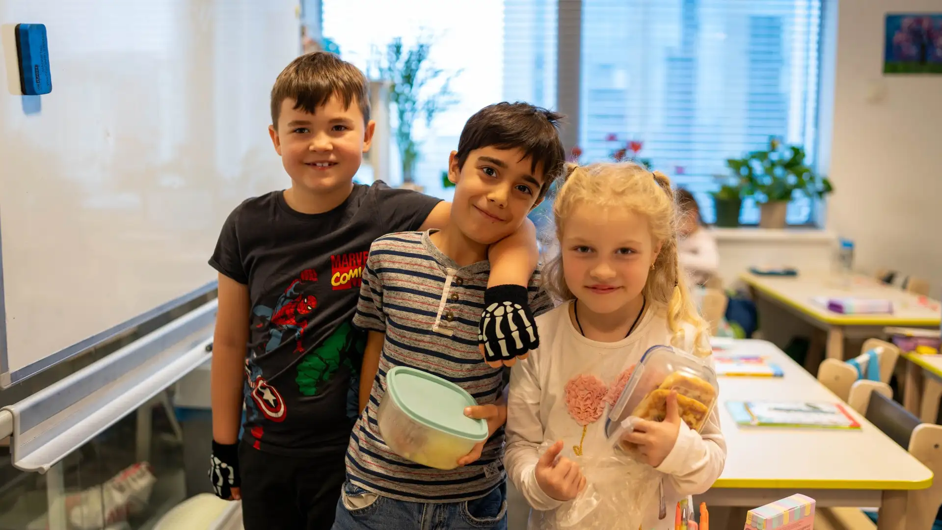 Dzieci w ukraińskiej szkole w Warszawie